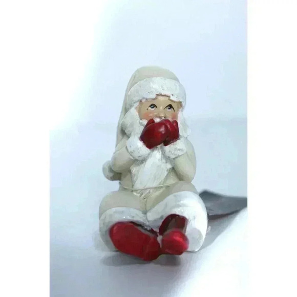 Creativeco-op Set of 3 Vintage Santas, Whimsical, Farmhouse BOHO Decor 3 " NWT - Picture 9 of 13
